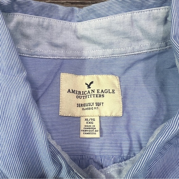 American Eagle Outfitters Men’s Long Sleeve Button Down Shirt - Size XL - Picture 4 of 8